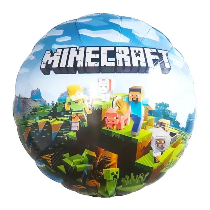 Шар, круг 46 см с рисунком, Minecraft