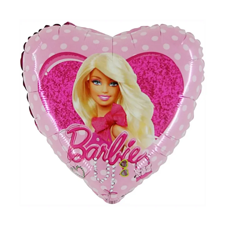 Шар, сердце 46 см с рисунком - Barbie